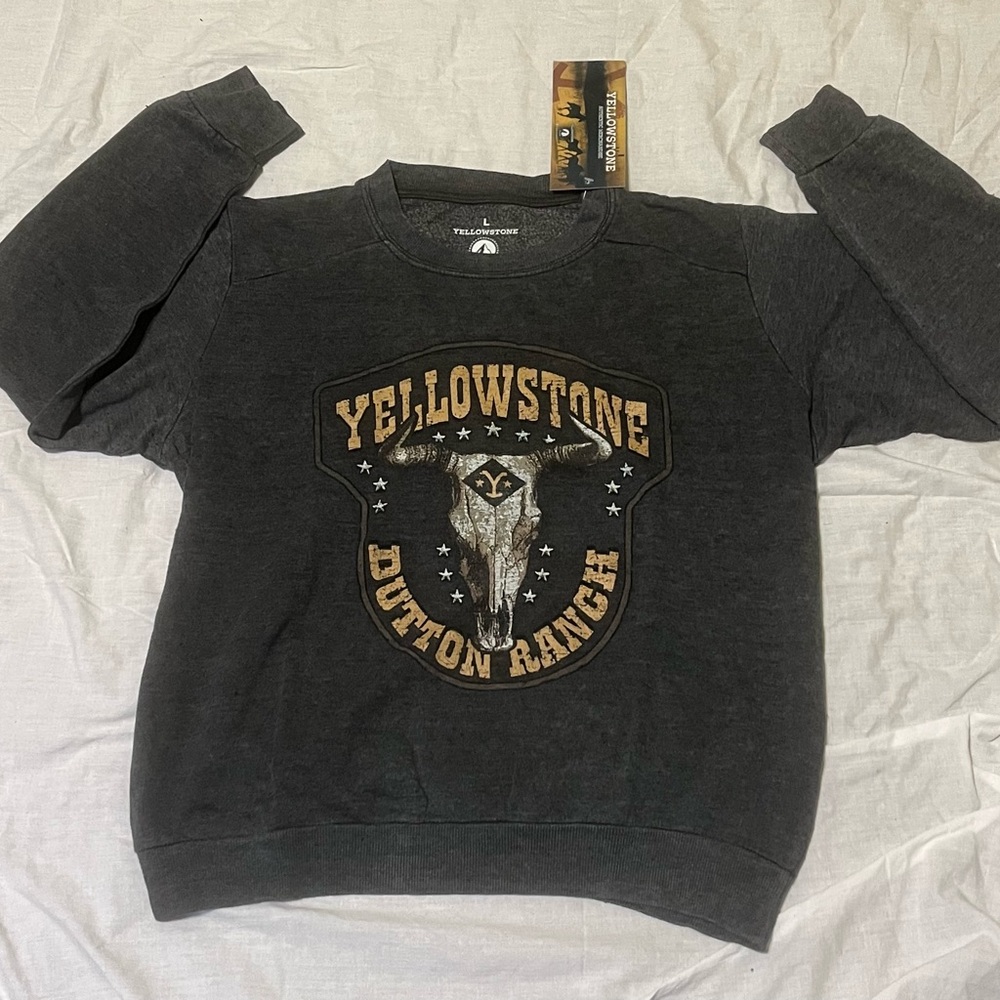 Yellowstone Dutton Ranch Dark Grey Sweatshirt